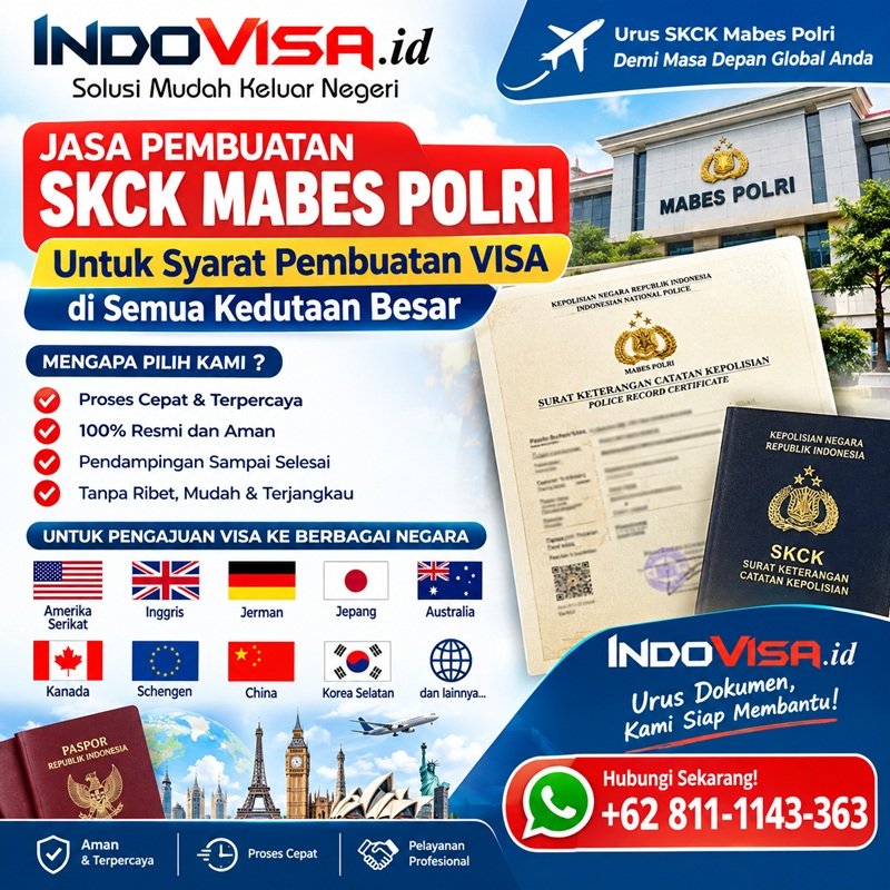 Jasa Pembuatan SKCK Mabes Polri - Indovisa