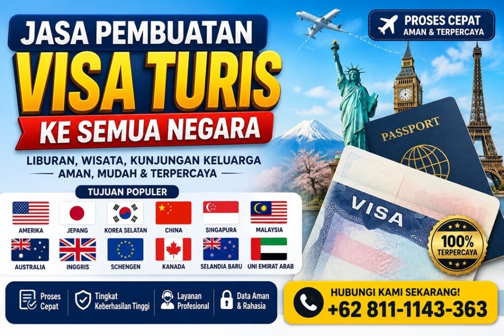 Jasa Pembuatan Visa Turis