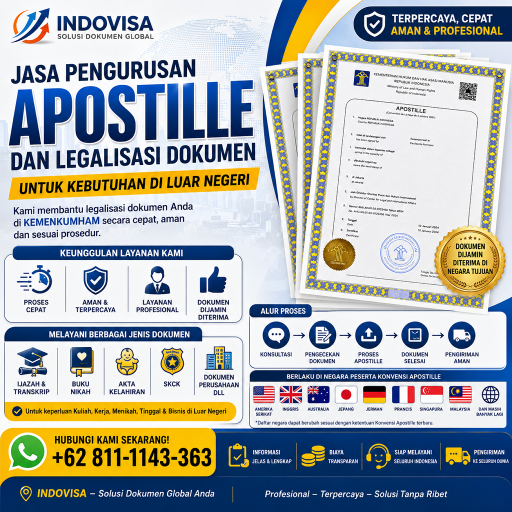Biro Jasa Pengurusan Apostille Dan Legalisasi Dokumen